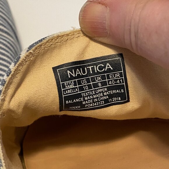 NAUTICA Blue Stripe Mule Shoes - Picture 5 of 6